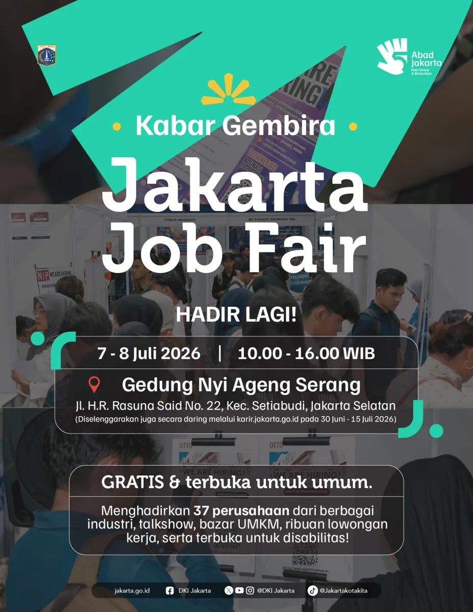 Job Fair Kabupaten Blitar 2026 (Suku Dinas TKTE Wilayah Kabupaten Blitar Barat) : 7-8 Juli 2026
